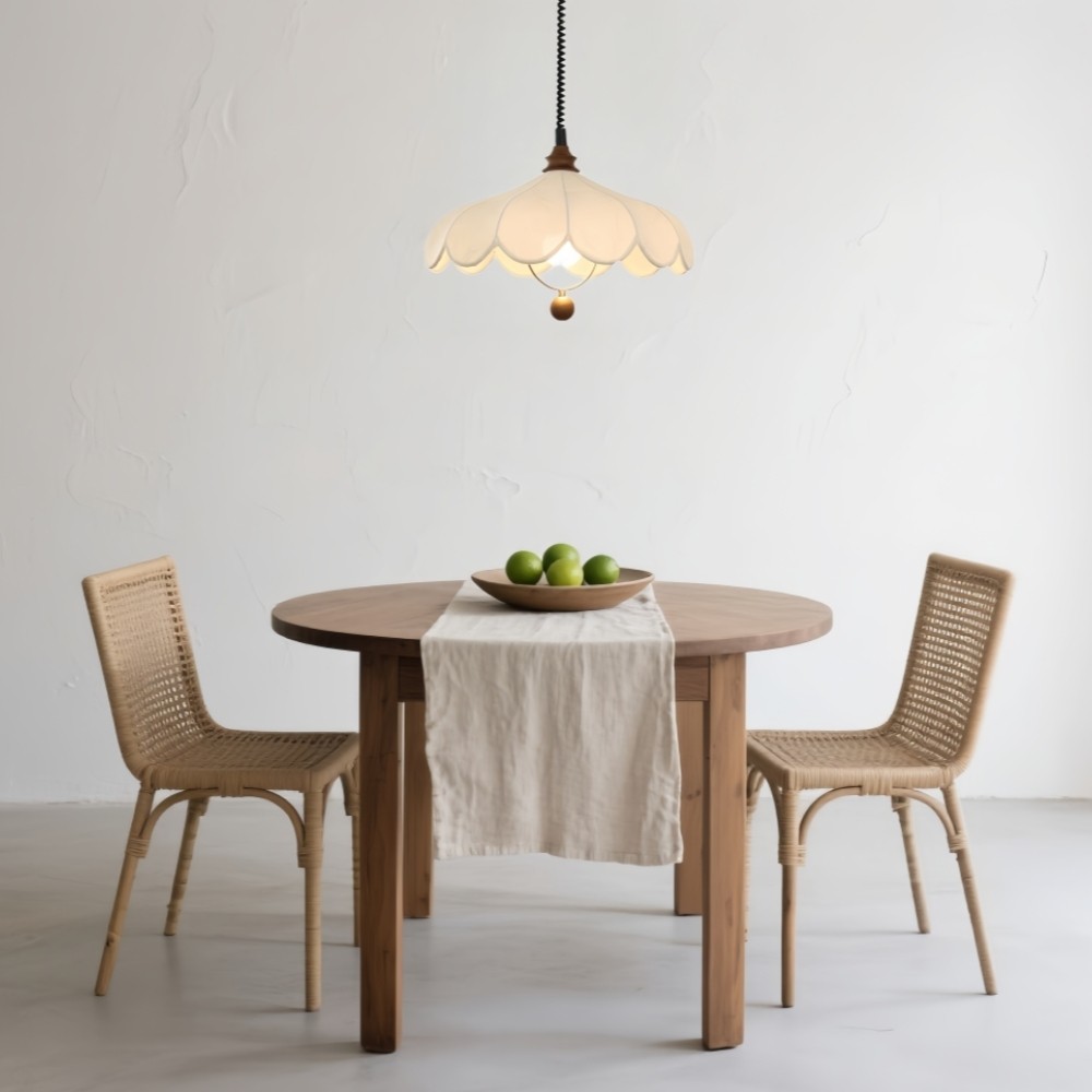 Hanglamp met stoffen bloemen - Frans bloemblaadjesontwerp voor gangpad HL1320