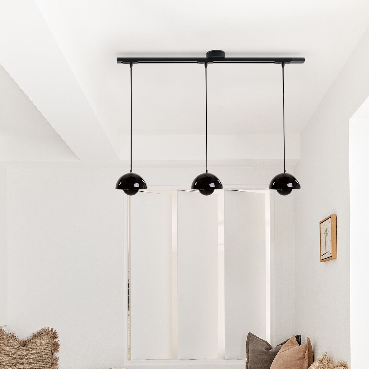 Zwenkarm enkel ophangsysteem voor een hanglamp HL202