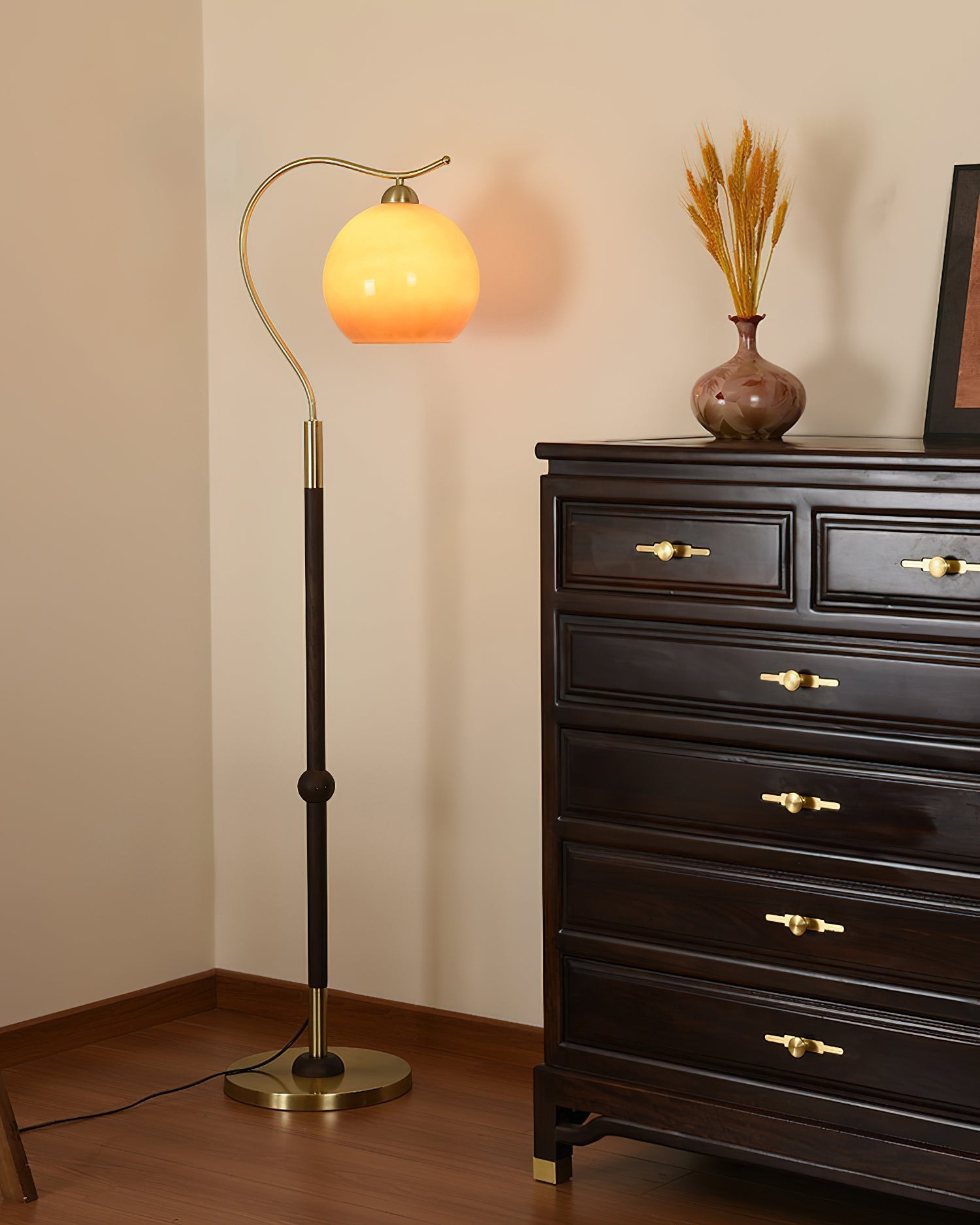 Retro Paddestoel Vis Vloerlamp HL454