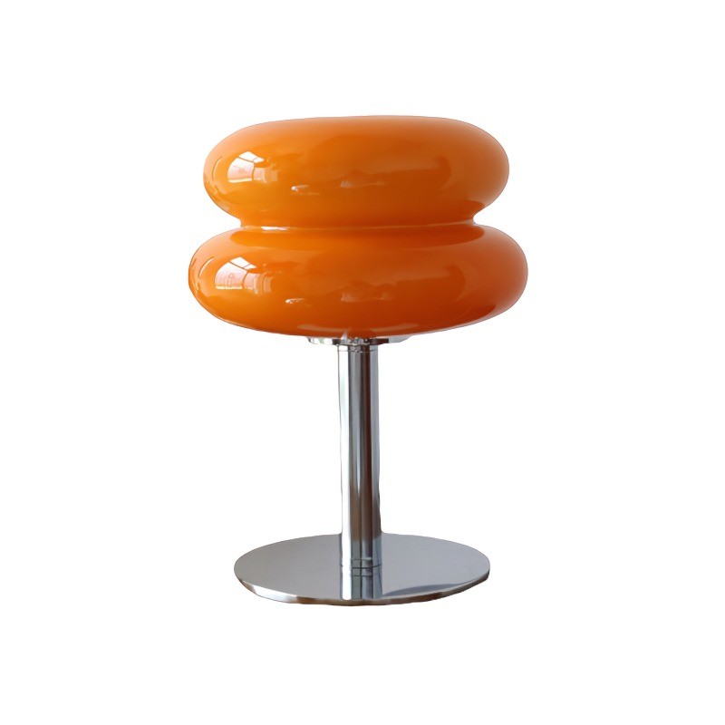 Bauhaus Dubbele Glazen Tafellamp - Sculpturale Gelaagde Nachtlamp voor Slaapkamer en Bureau HL22