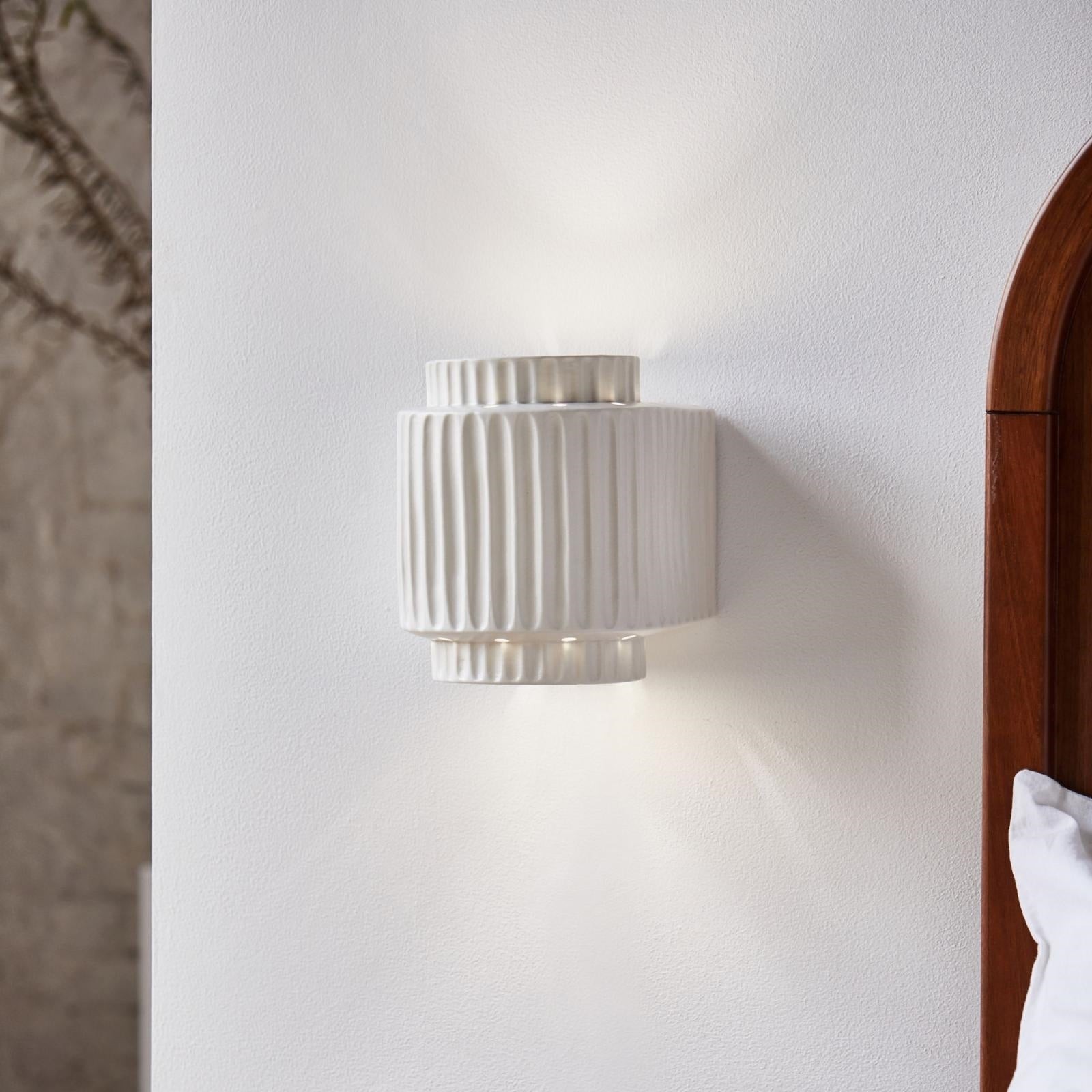 Cilinder hars semi inbouw wandlamp HL226