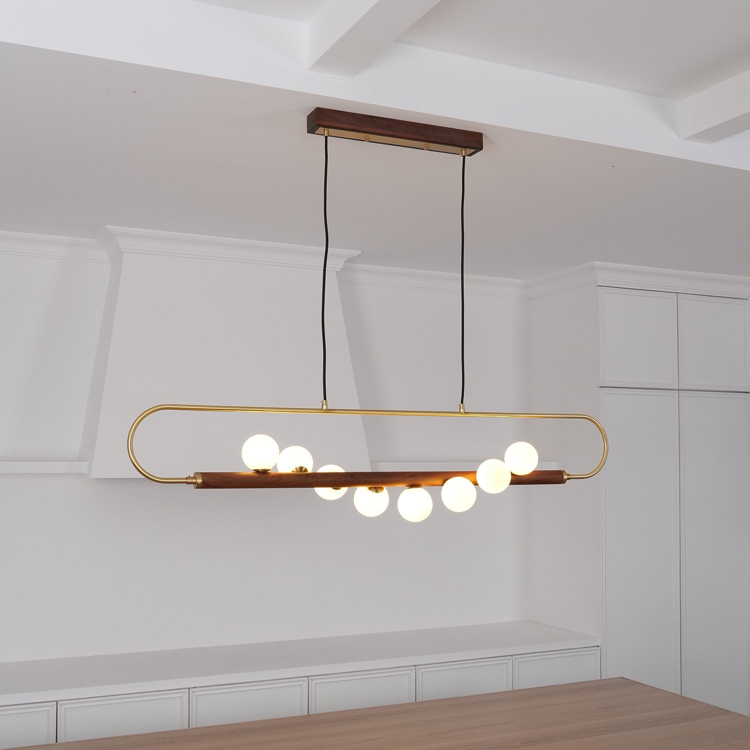 Moderne Walnoot Eenvoudige Kroonluchter HL693