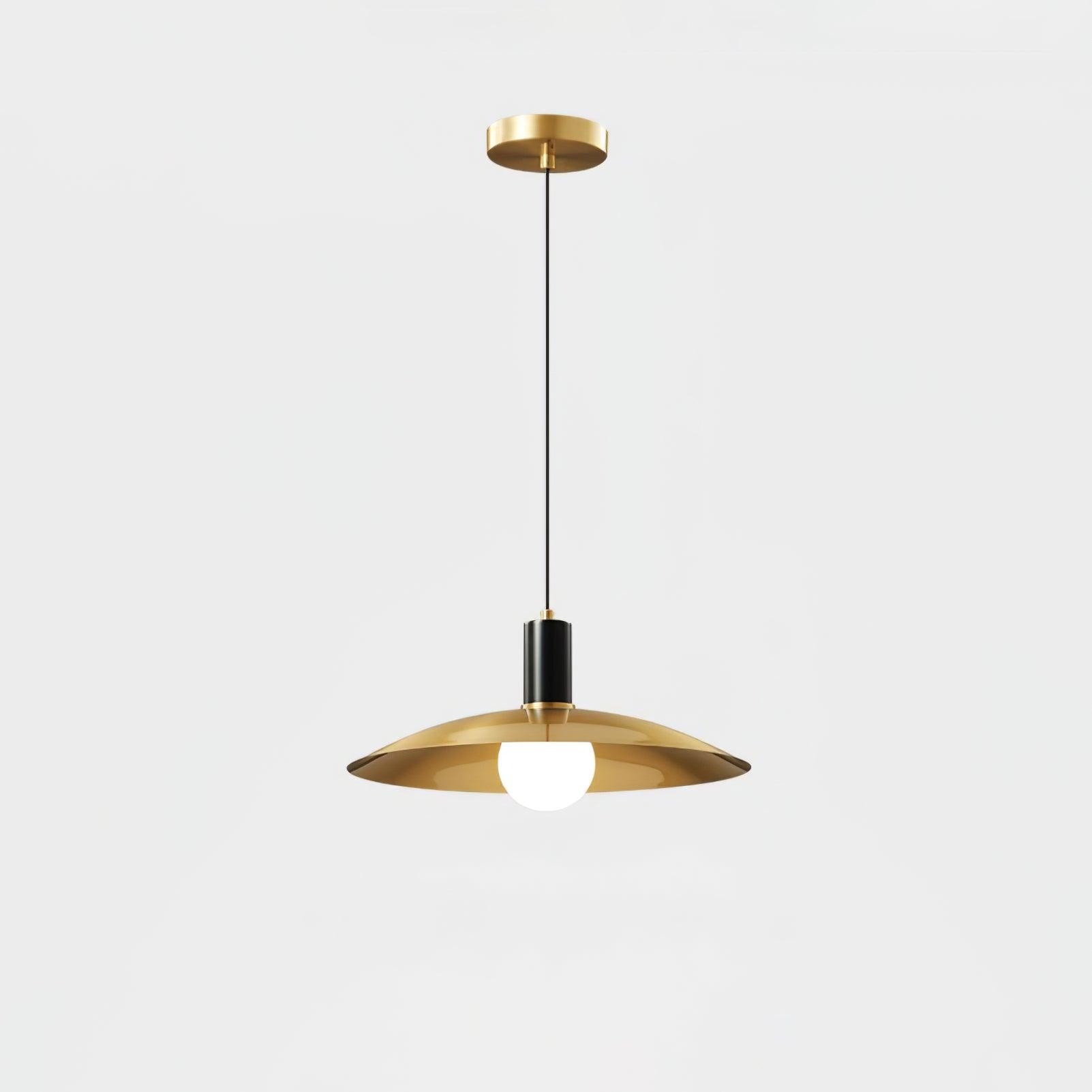 Messing uitlopende hanglamp HL392