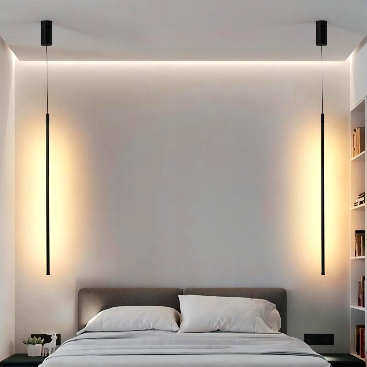 Modern Industriële LED Hanglamp Zwarte voor Eettafel Slaapkamer