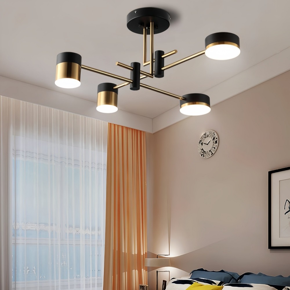 Luxe Spider Sputnik Design Metalen Schijf Plafondlamp HL1090