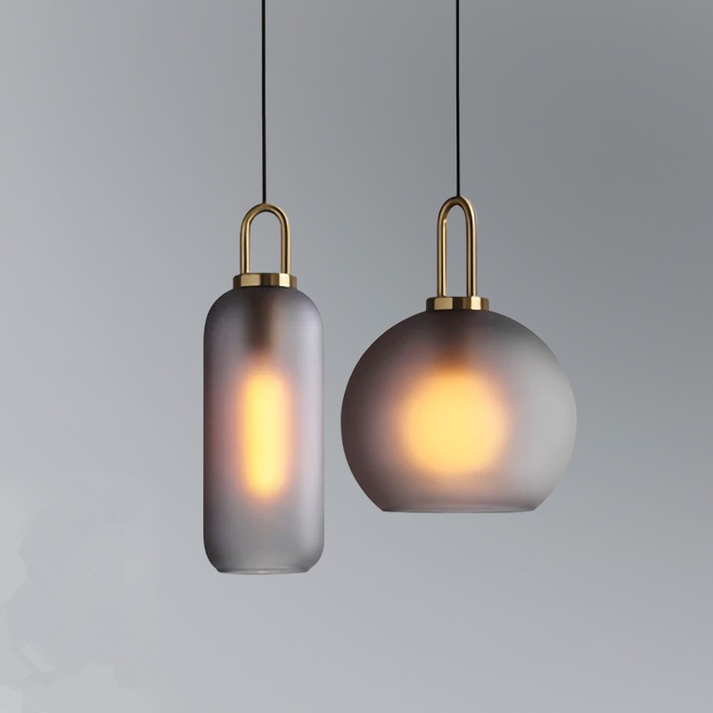Moderne helder glas bollen fles Shade keuken hanger licht HL40