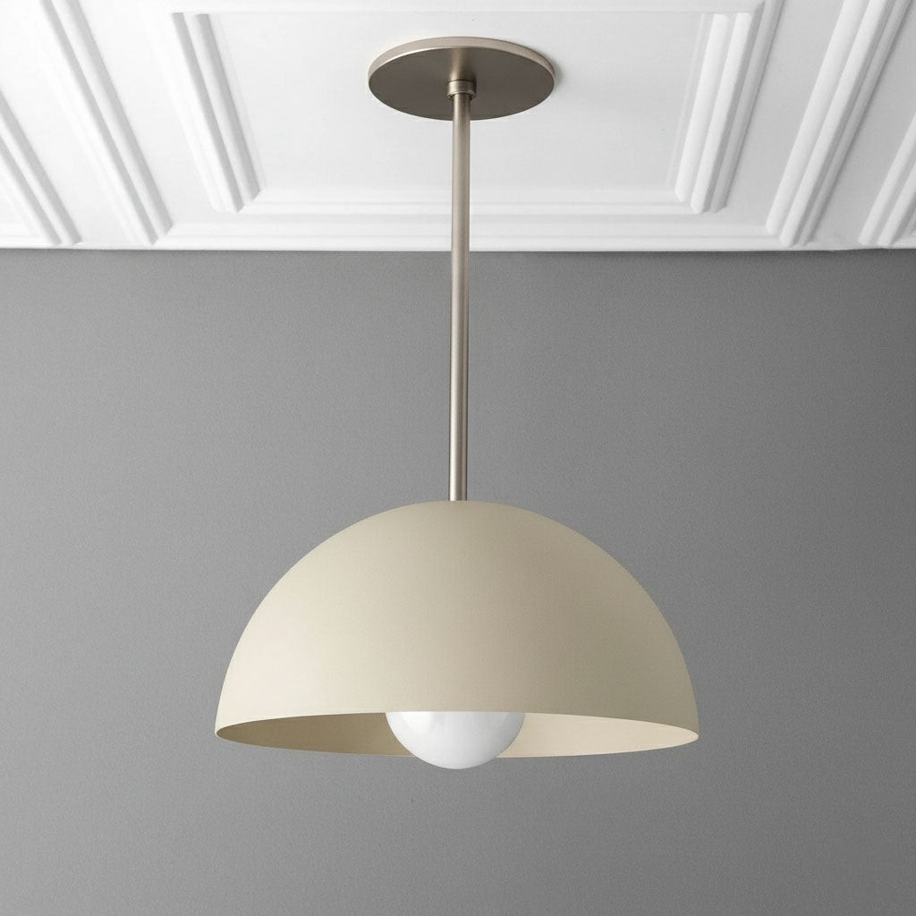 Metio Dome Neutral Dome Hanglamp - Moderne Metalen Accentverlichting HL1743