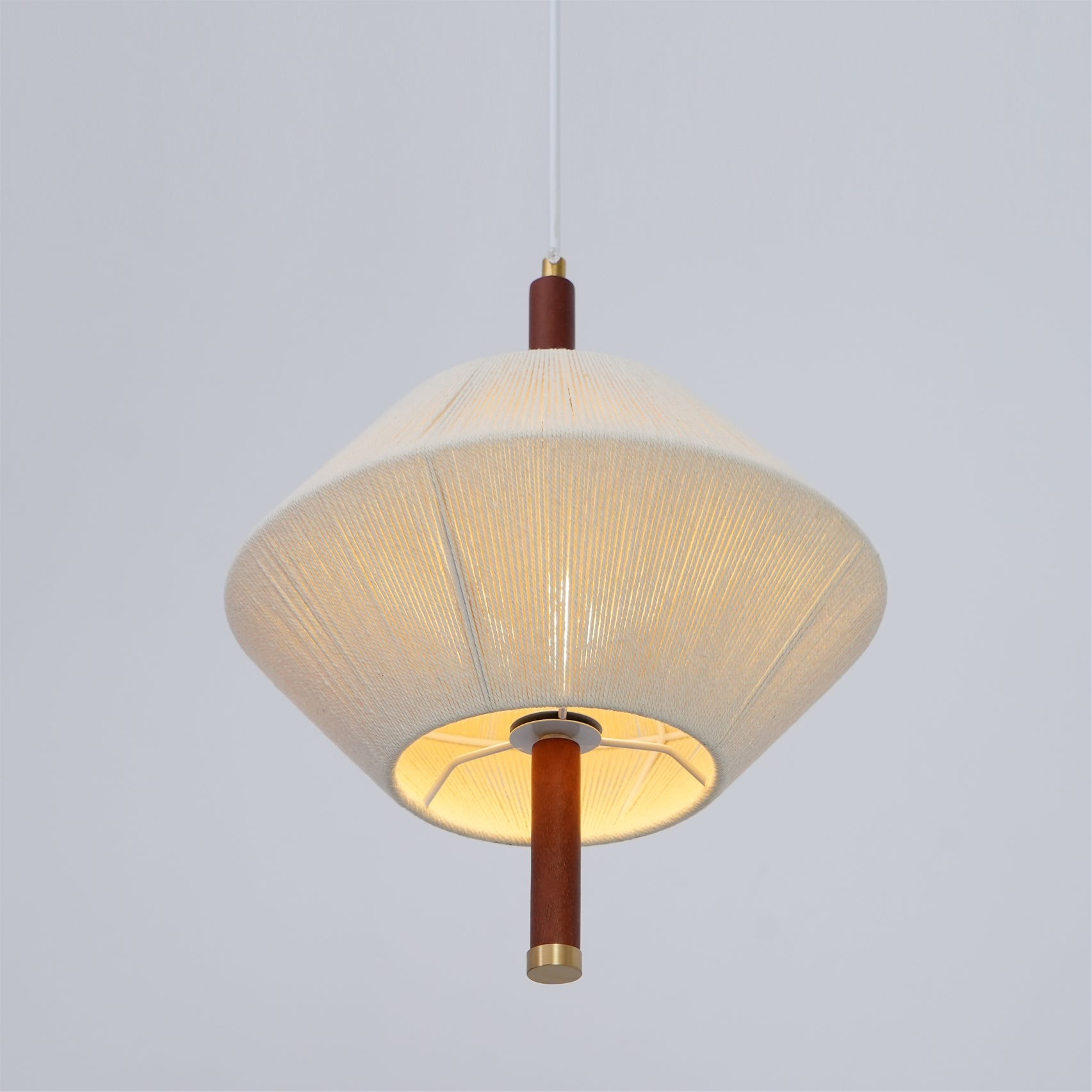 Japanse Wabi-Sabi-stijl geweven stoffen hanglamp HL880