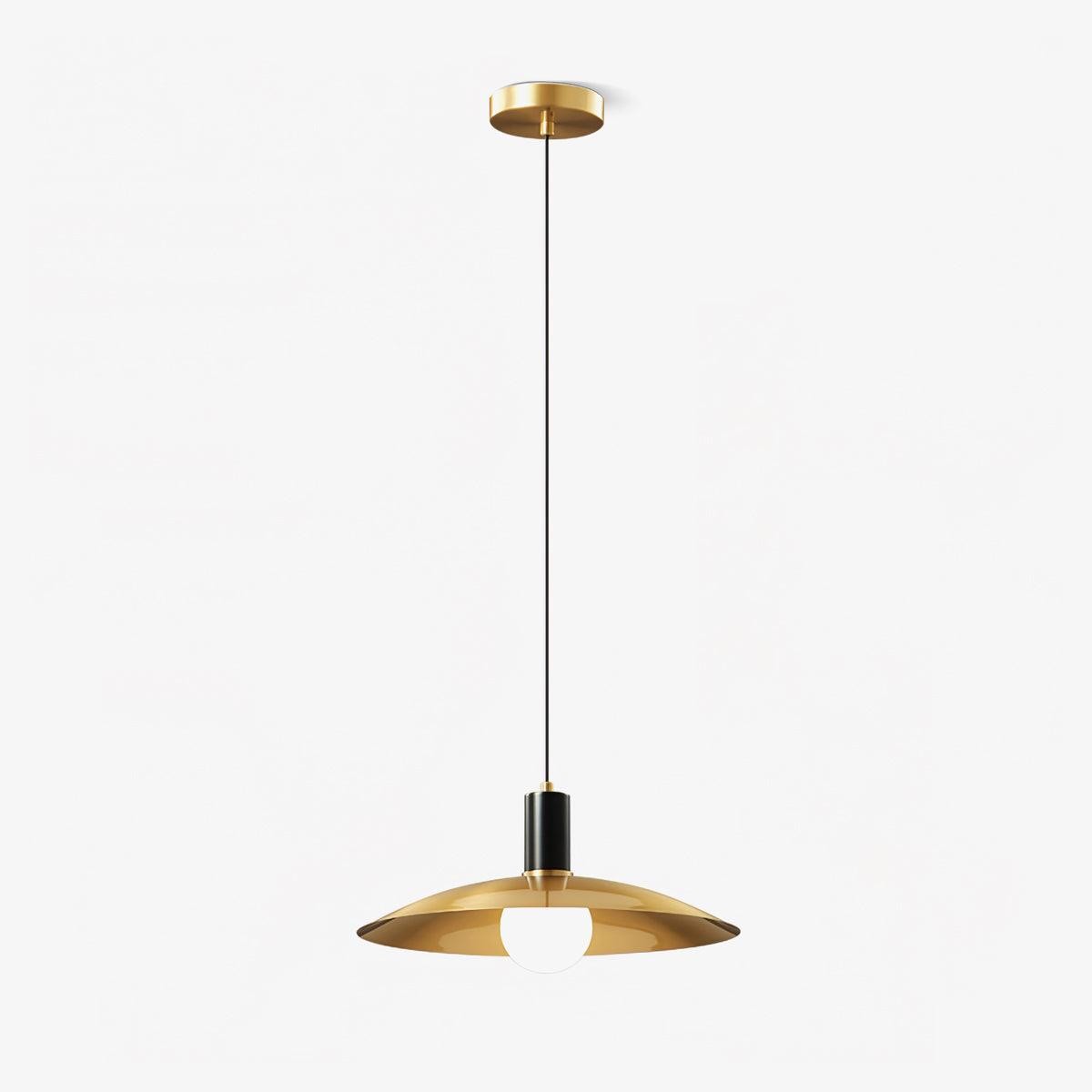 Messing uitlopende hanglamp HL392
