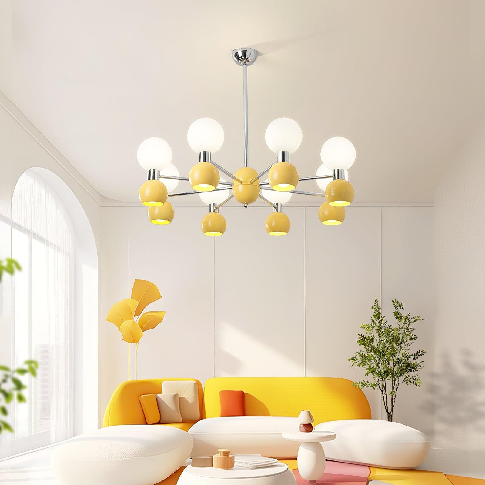 Moderne minimalistische metalen kroonluchter met meerdere koppen HL855