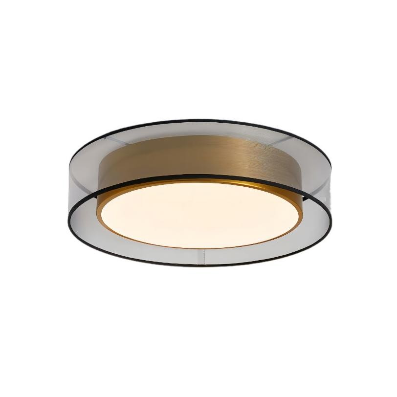 Moderne luxe ronde schijf messing plafondlamp HL172