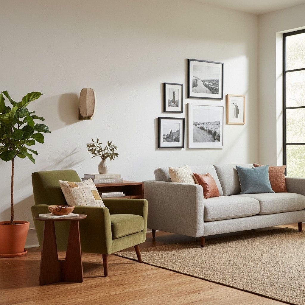 Loomis wandlamp met art-deco linnen kap, moderne wandlamp voor woonkamer en hal HL2406