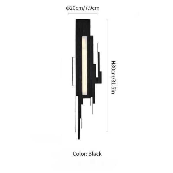 Schans gebeeldhouwde wandlamp