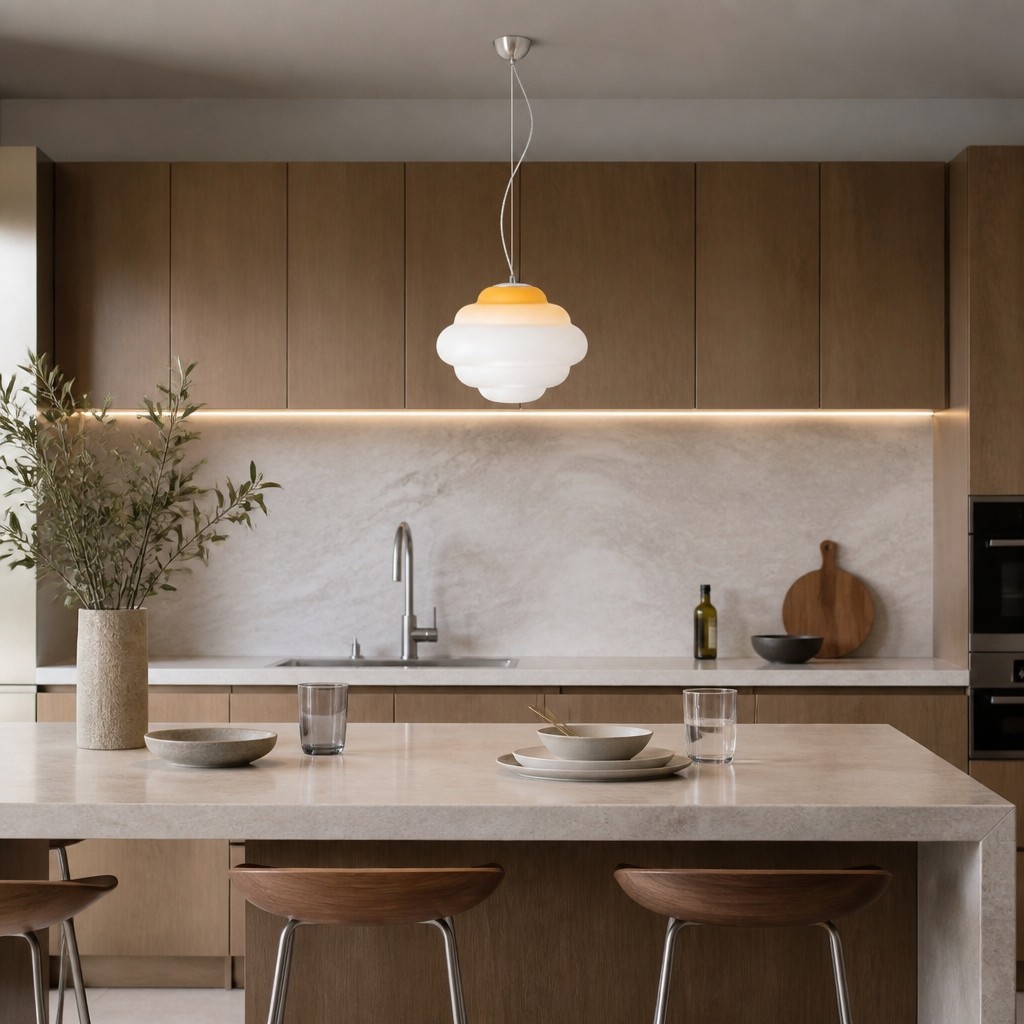 Gossax Cloud glazen hanglamp - Scandinavische stijl voor eetkamer en keukeneiland HL3573