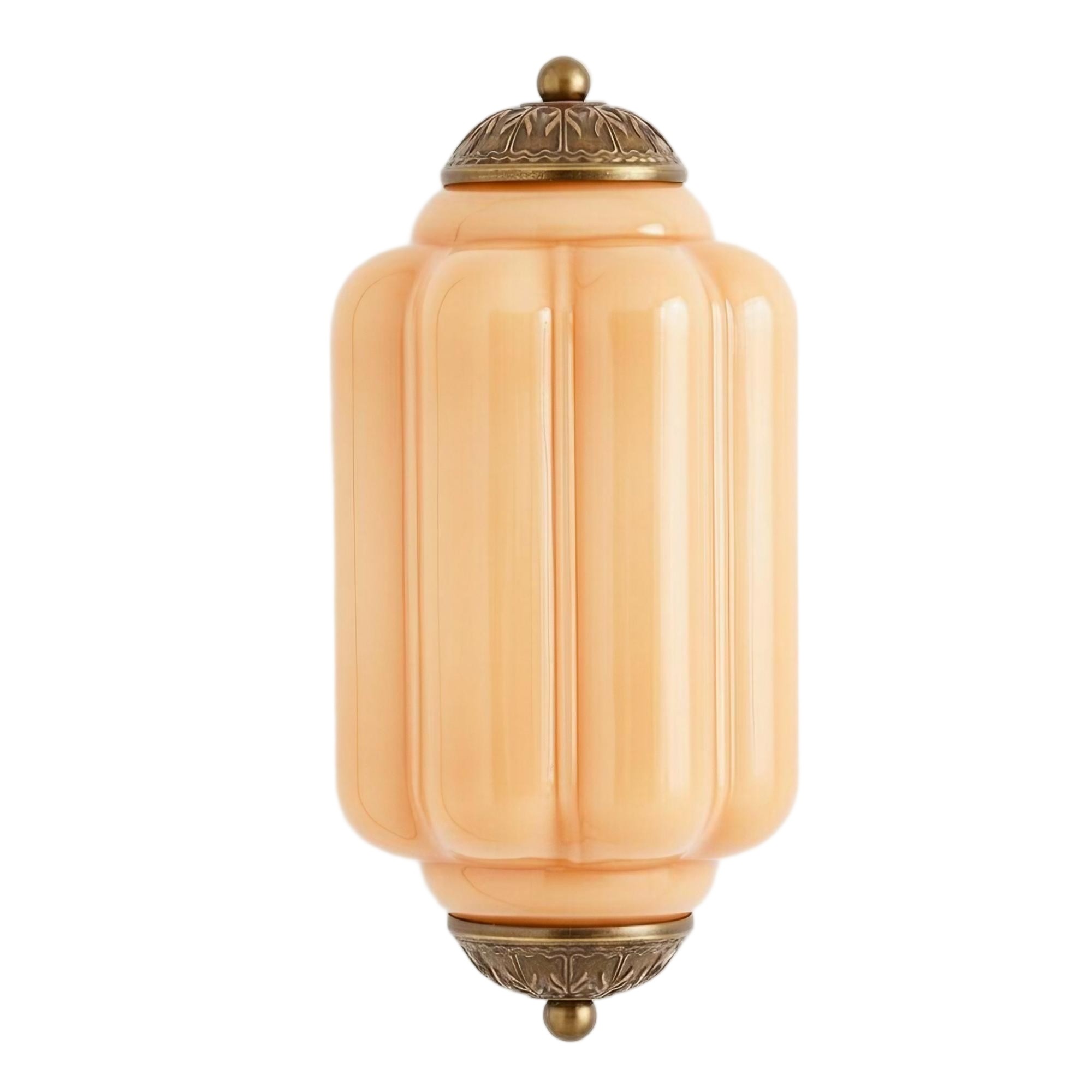 Eloise Long Pumpkin Retro Glazen Inbouw Wandlamp HL951