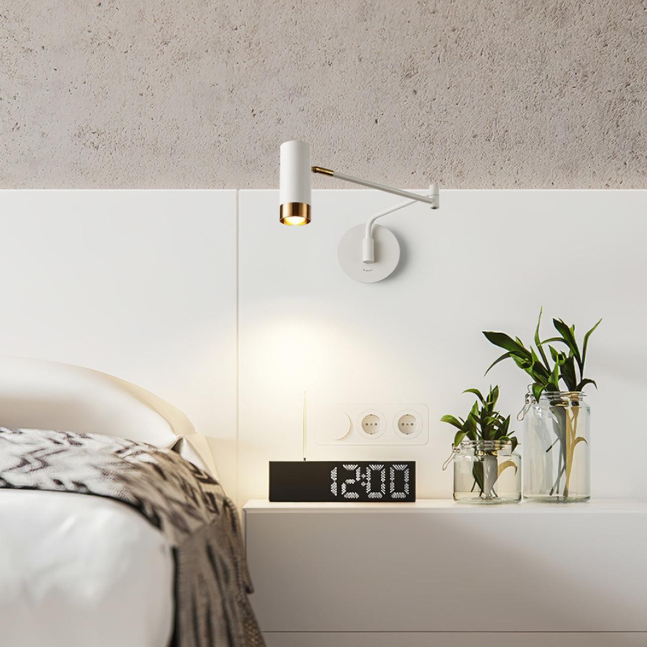 Moderne industriële telescopische, draaibare, verstelbare zwenkarm wandlamp HL780