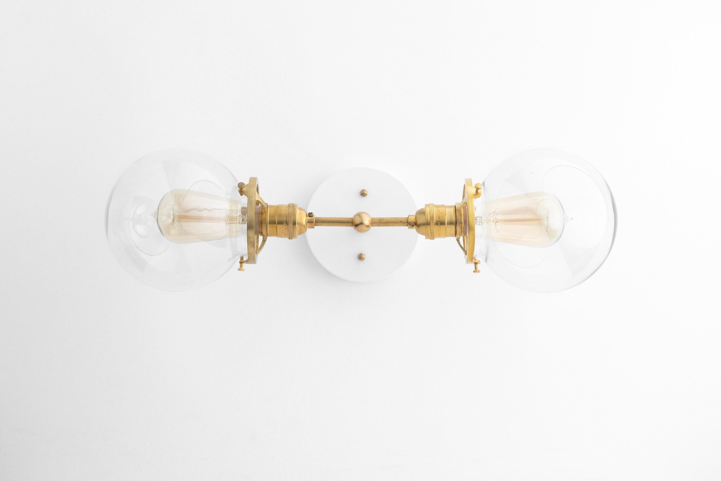 Lumio Globe Industriële Badkamerverlichting - Moderne Dubbele Bol Wandlamp HL1705