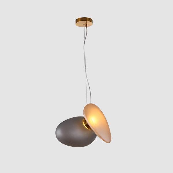 Doorschijnende hanglamp van matglas HL867