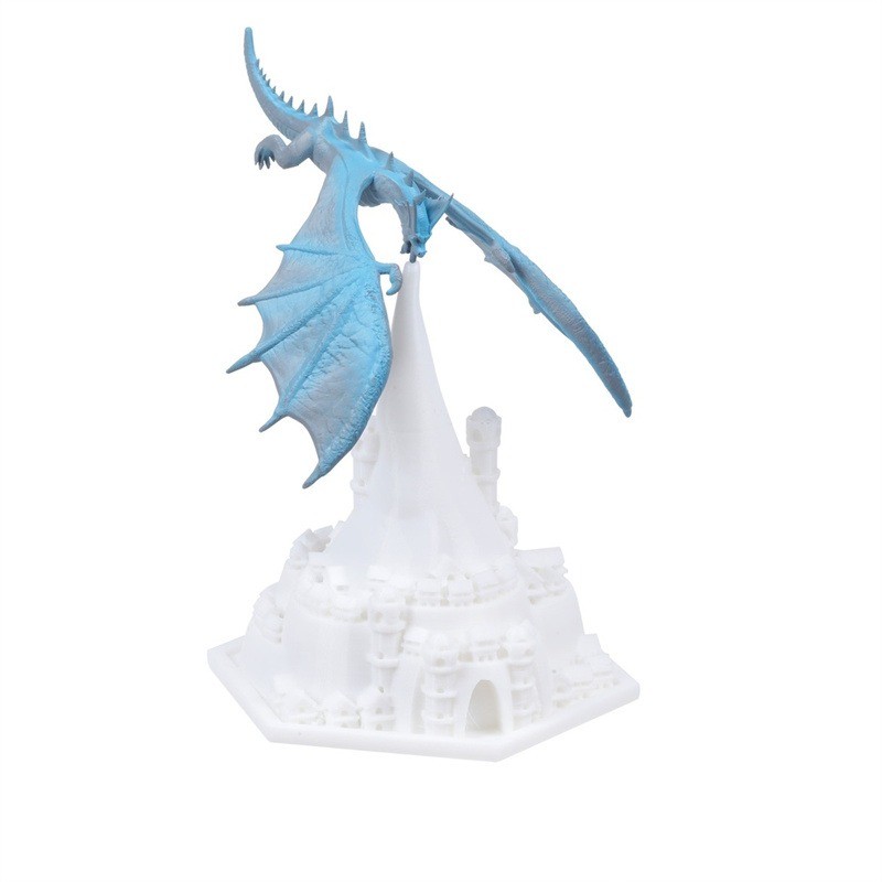 Creatieve 3D-geprinte vliegtuig vuurdraak tafellamp HL336