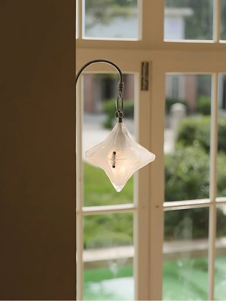 Art Deco Star Wandlamp - Matglazen Lamp voor Hal - Astris Selene HL1797