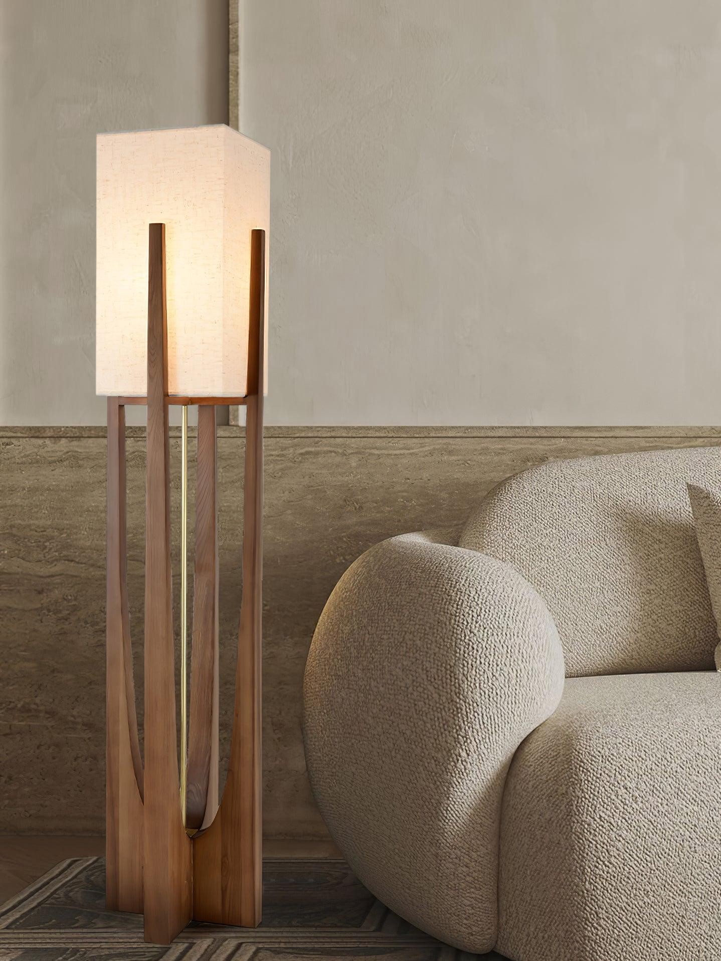 Vintage Wabi-stijl vloerlamp HL443