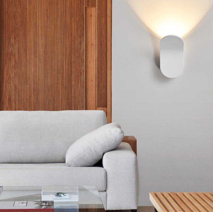 Moderne Scandinavische aluminium boog LED wandlamp HL480