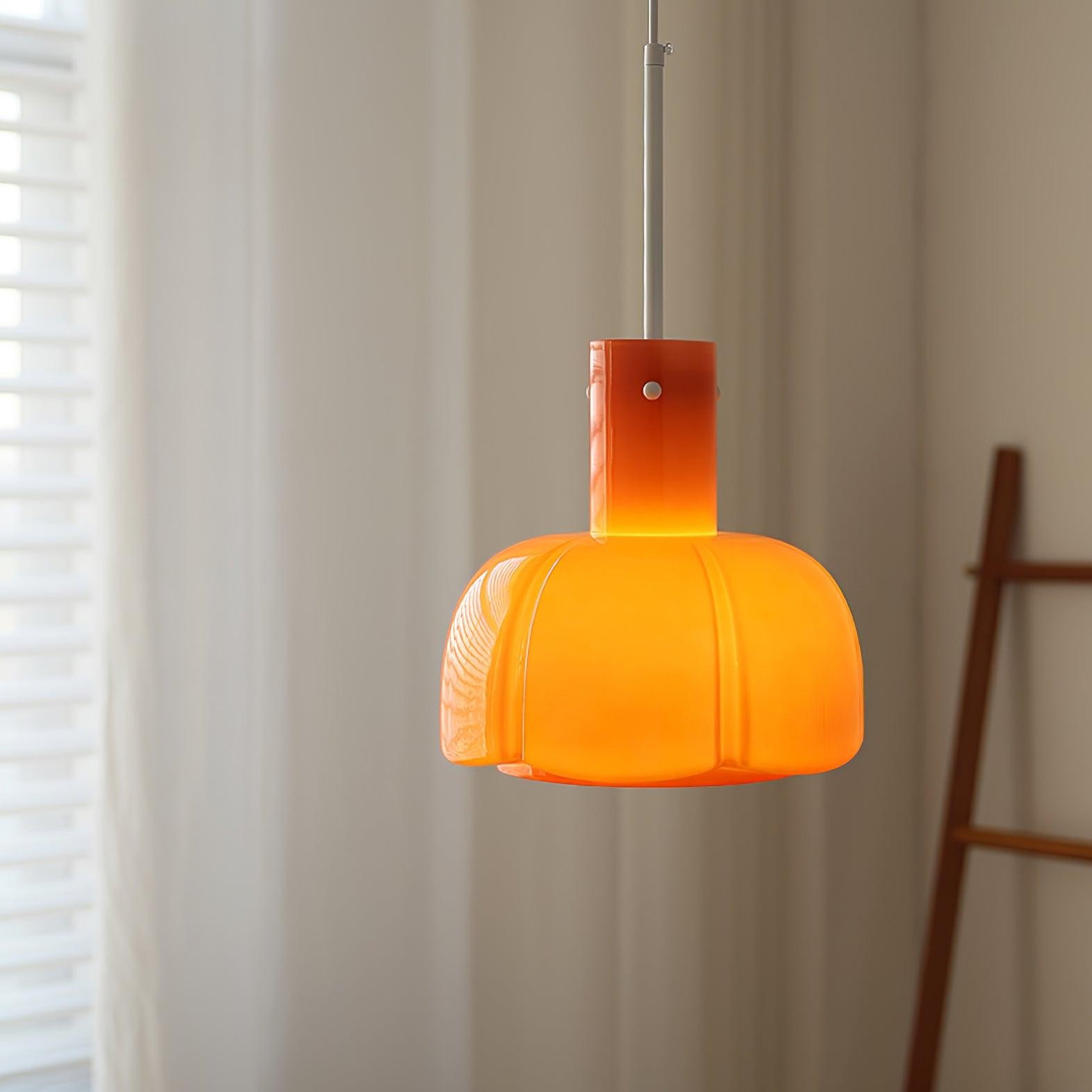 Middeleeuwse stijl glazen knop hanglamp HL619