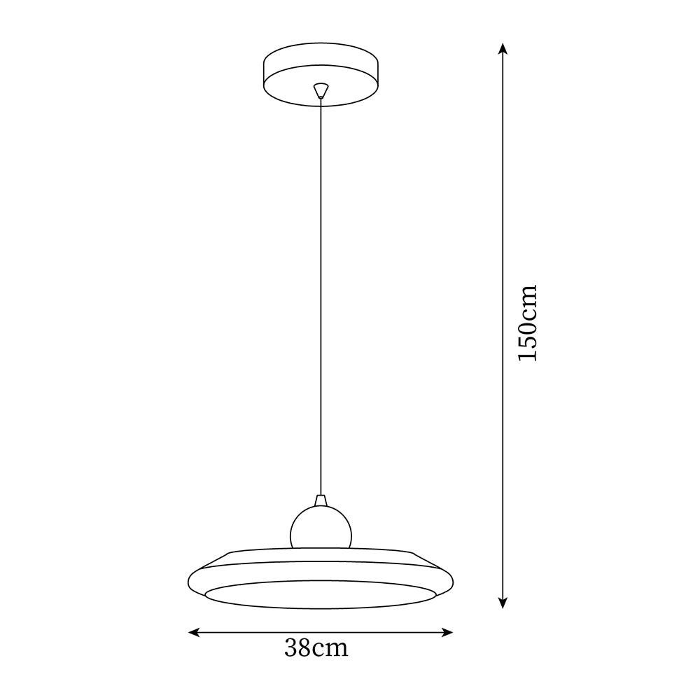 Hoogwaardige vliegende schotel hanglamp met zwenkarm HL379