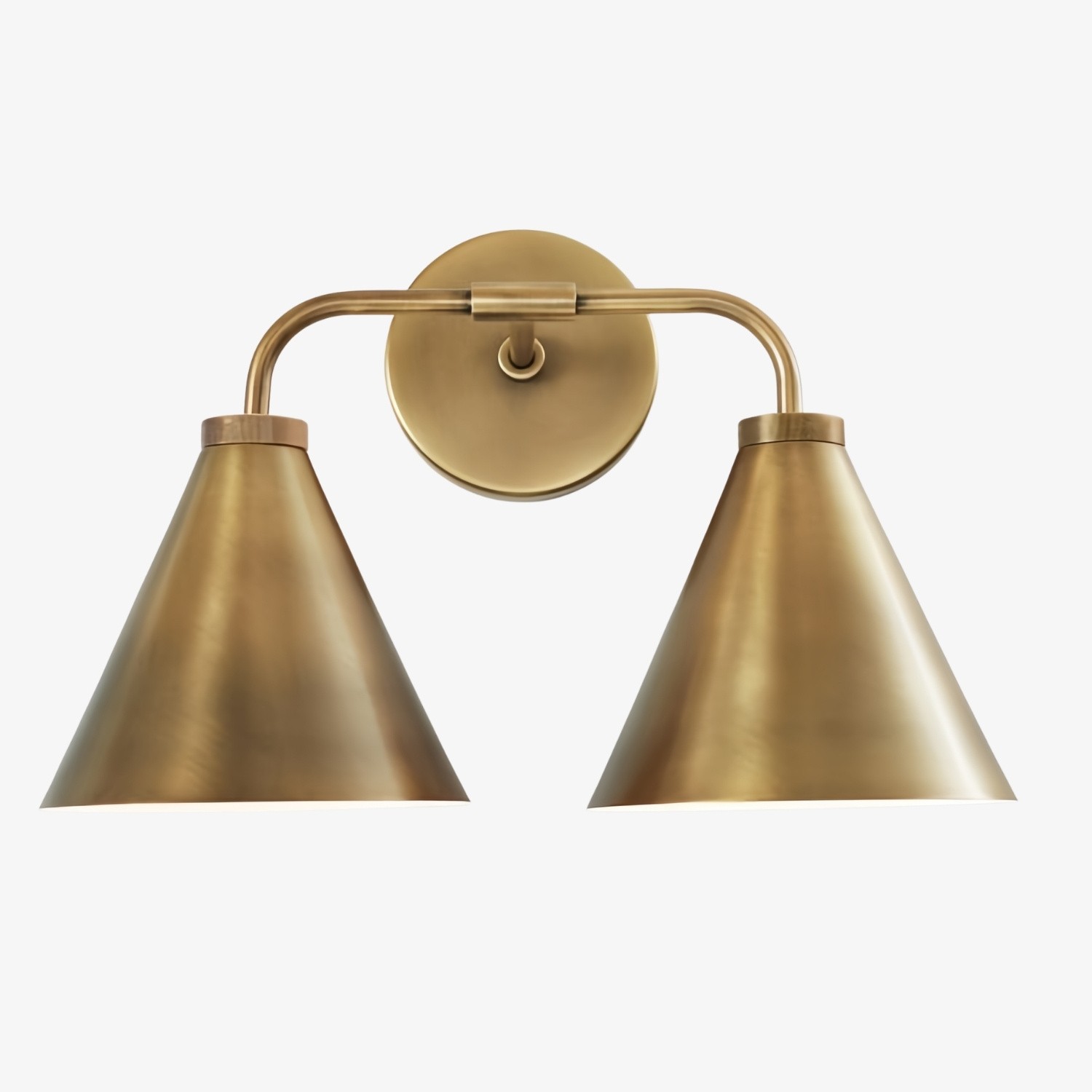 Korvi Iron Taps Toelopende Wandlamp - Wandarmatuur in Zwart of Messing HL1426