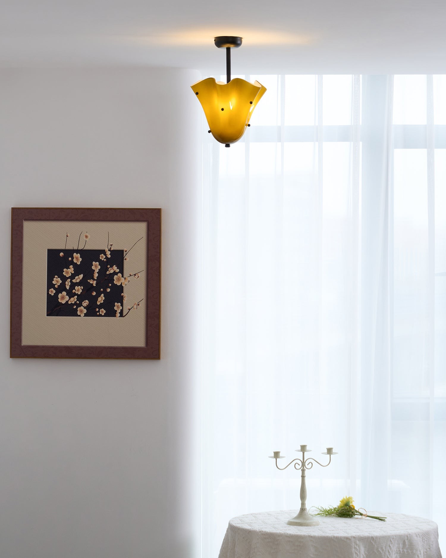 Bellina Decoratieve Glazen Plafondlamp - Moderne Sculpturale Plafondlamp HL1645