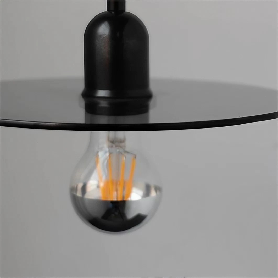 Moderne Rookgrijze Hat Glas Hanglamp HL18