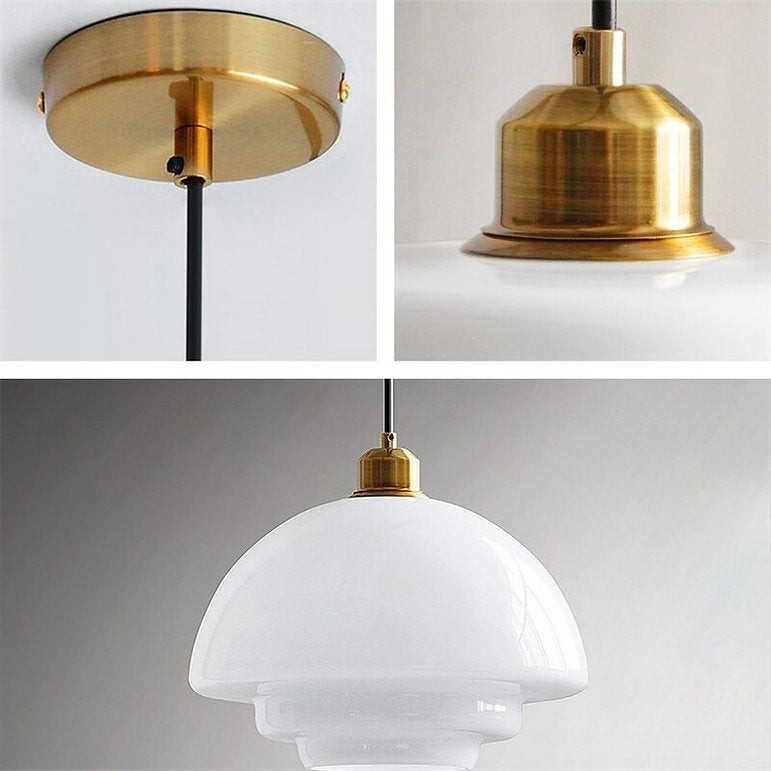Art Deco Glazen Hanglamp - Elegante Sculpturale Hanglamp Voor Eetkamer en Keuken HL190