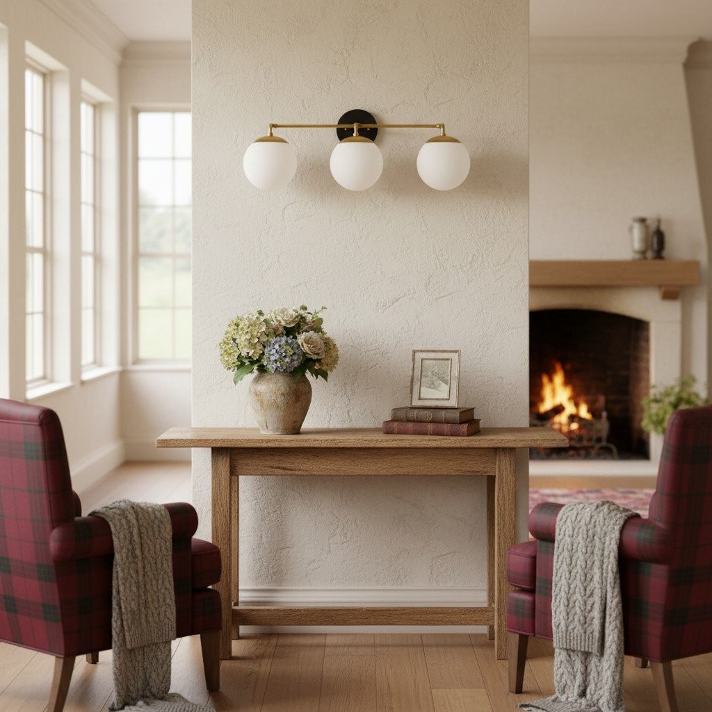 Glorica Glazen Wandlamp - Moderne Vintage Badkamerlamp HL1738