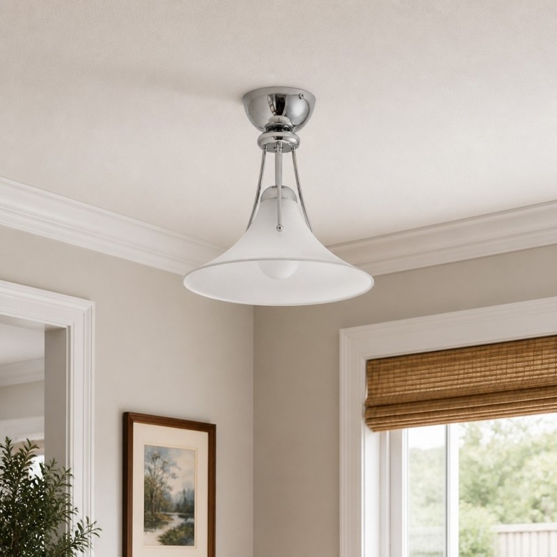 Kallera Magnolia plafondlamp - Lampenkap met kleurverloop voor slaapkamer en hal HL3599