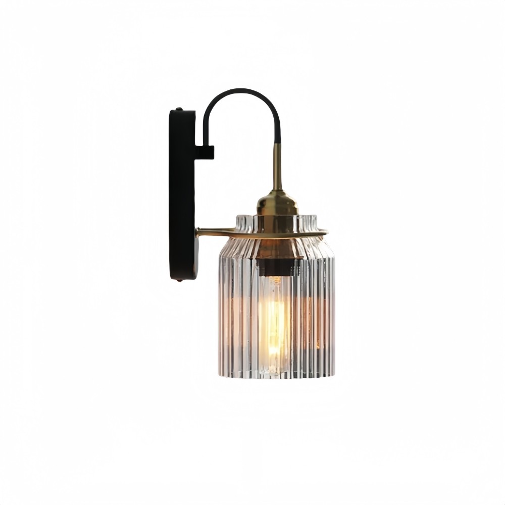 Nordic Zuilvormige Glazen Spiegel Front Wandlamp HL667