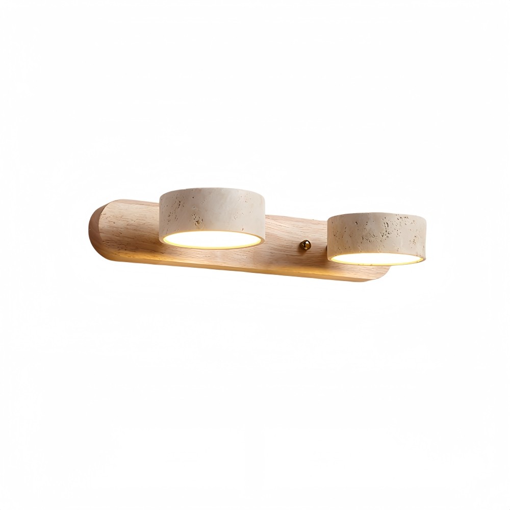 Travertijn Houten Wandlamp - Draaibare LED-Badkamerverlichting HL1052