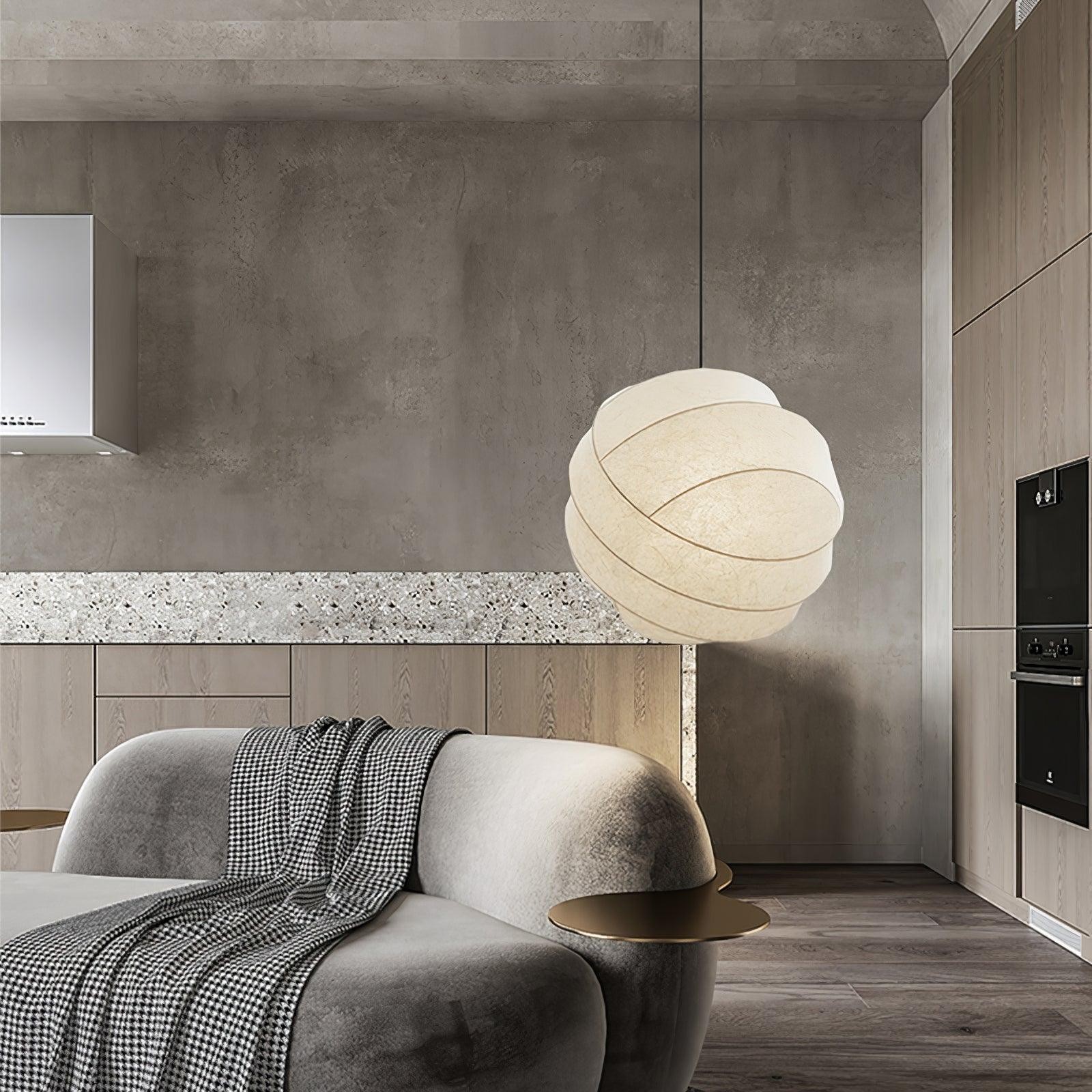 Wabi-Sabi Stijl Fiber Cocoon Hanglamp HL861
