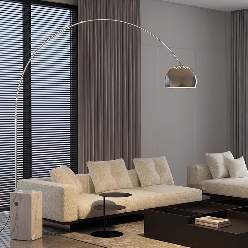 Nordic Art Deco Design Visserij Marmeren Voet Vloerlamp HL927