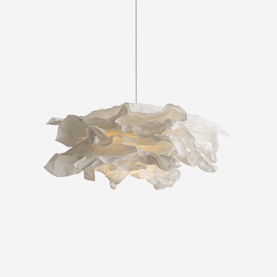 Moderne crèmekleurige papieren hanglamp HL636