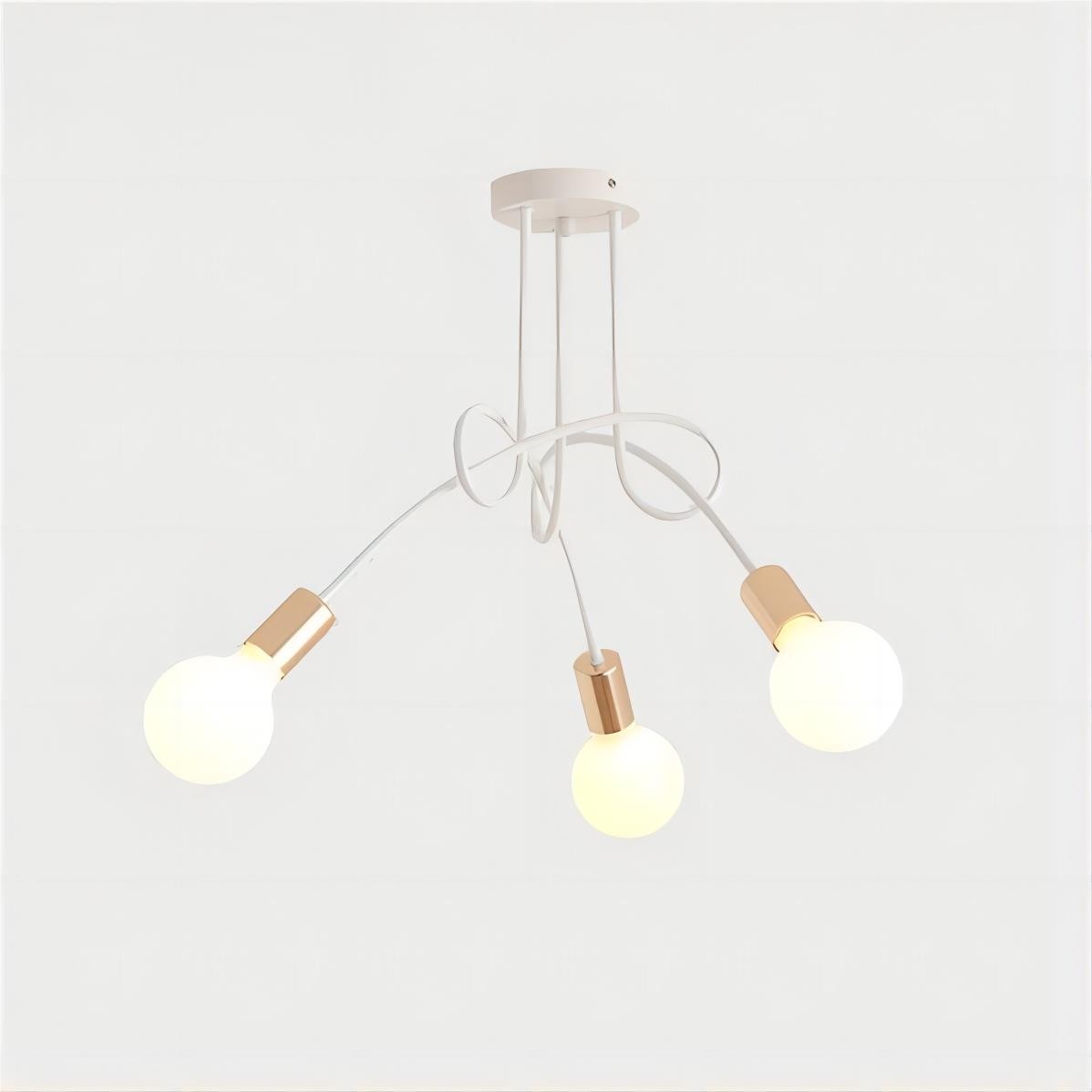 Scandinavische creatieve twist multi head kroonluchter HL174