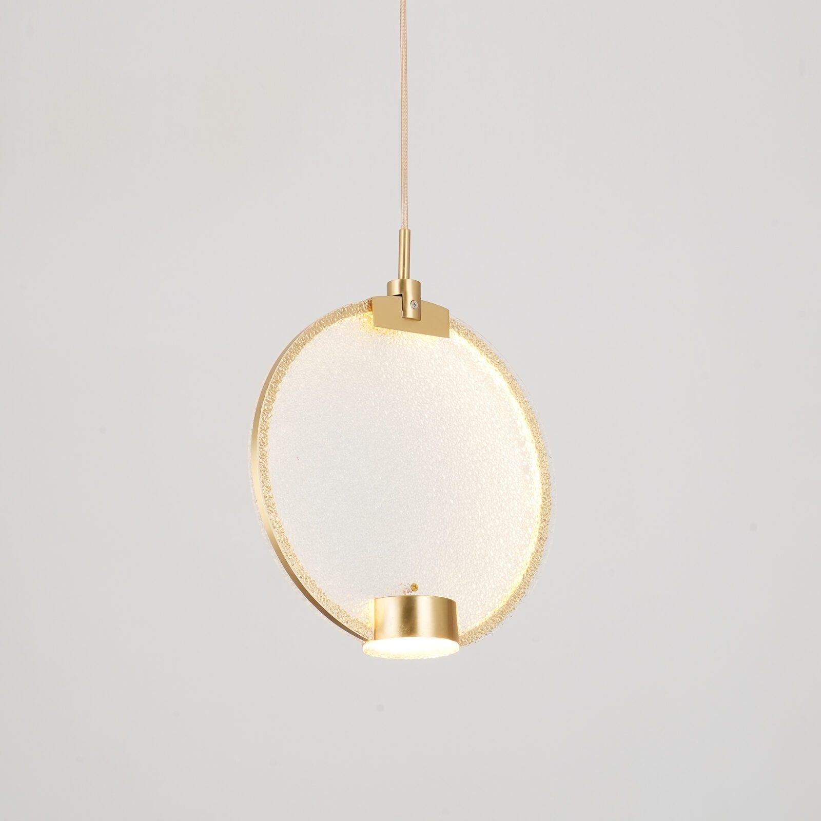 Horo hanglamp met messing frame HL1210
