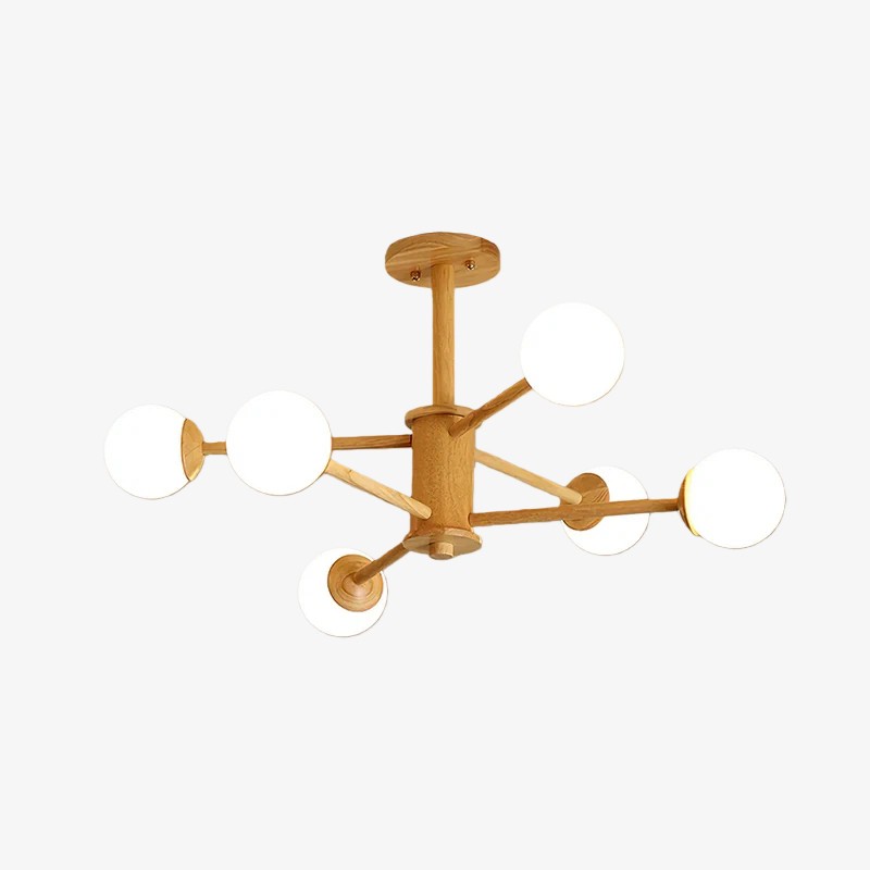Orrise Molecular Design Plafondlamp - Artistieke Kroonluchter met Takkendesign voor Thuis HL2322