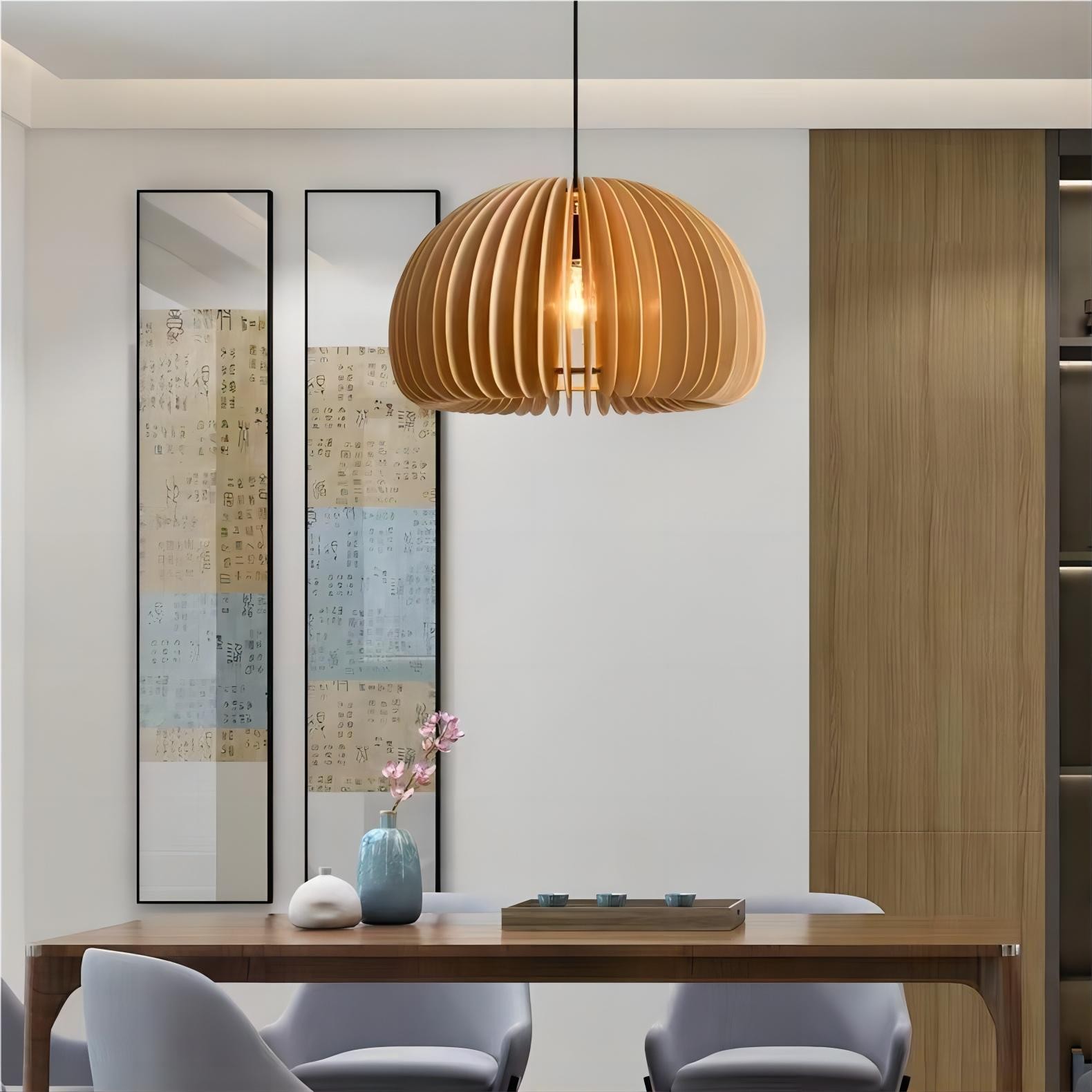 Creatieve Houten Pompoen Hanglamp HL77