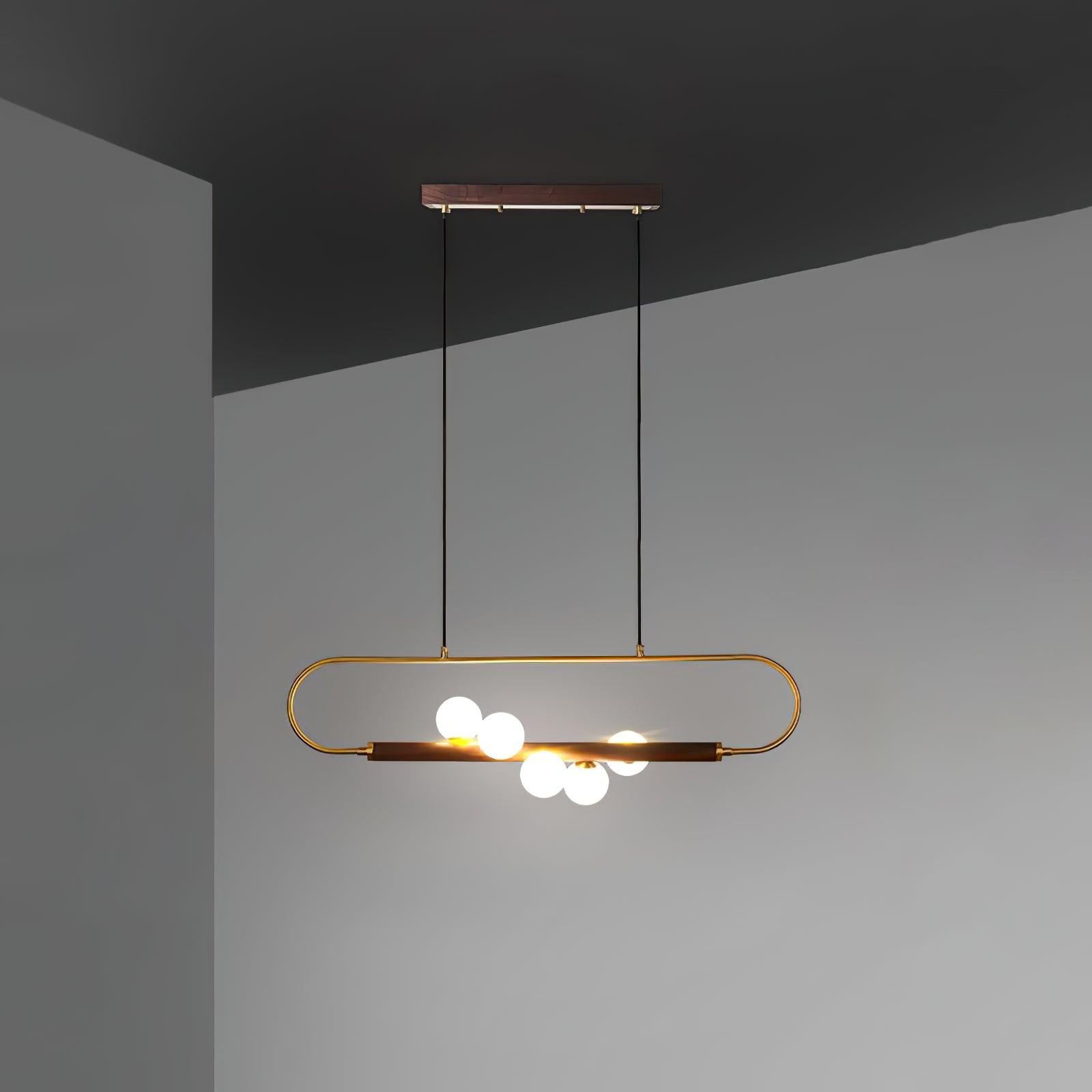 Moderne Walnoot Eenvoudige Kroonluchter HL693