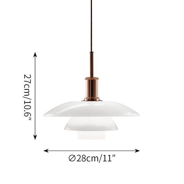 Klassieke Opaalglas Eettafel Hanglamp