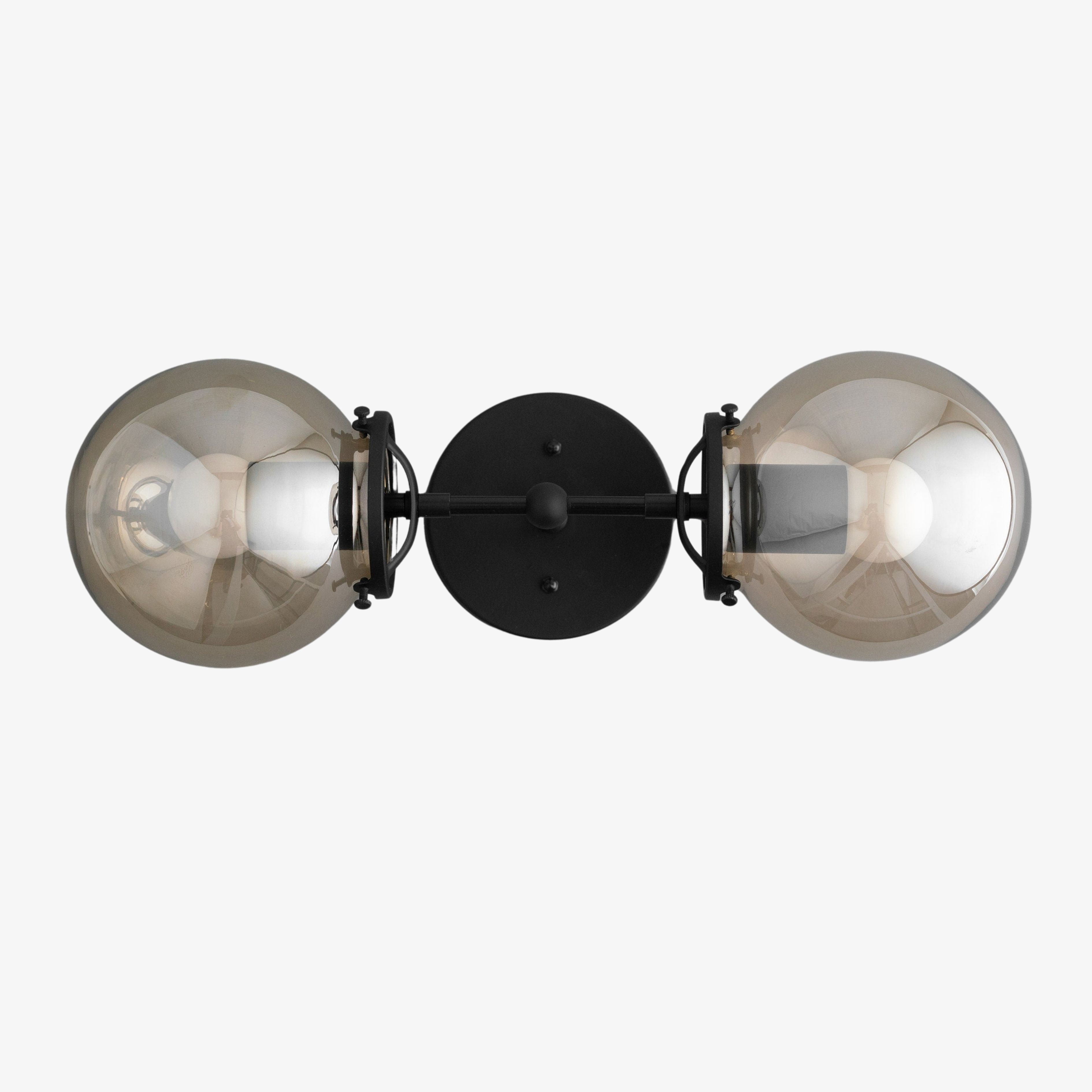 Lumio Globe Dubbele Globe Badkamer Wandlamp - Rustieke Boerderij Badkamer Wandlamp HL1698