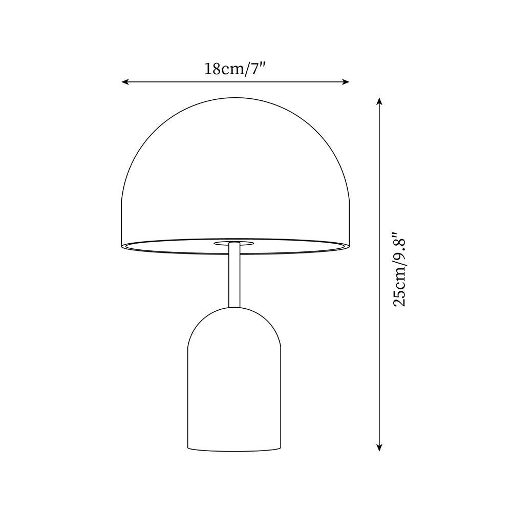 Smooth Mushroom draagbare tafellamp HL398