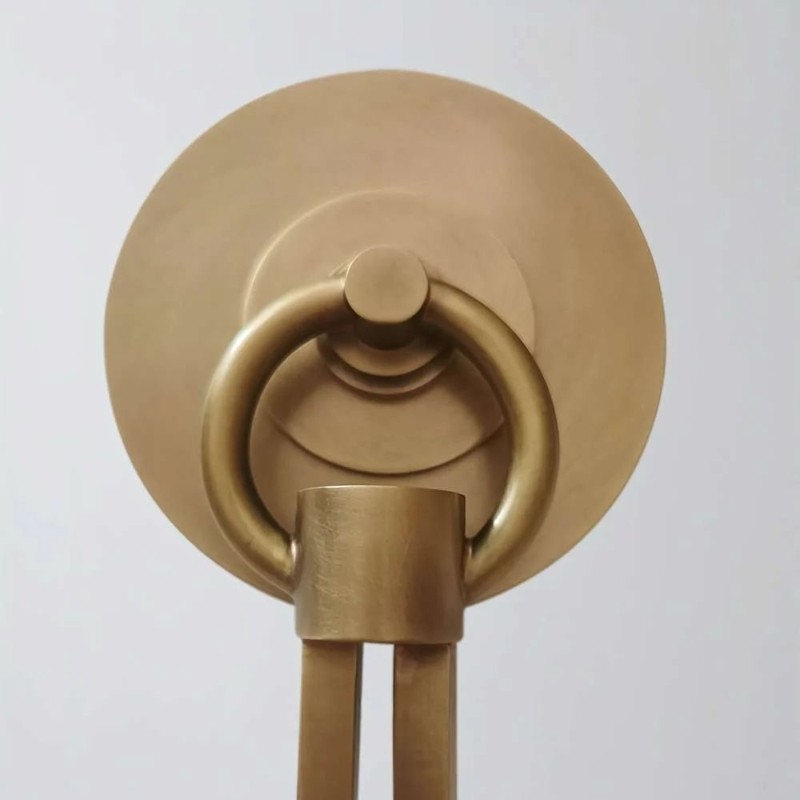 Roven moderne dubbele wandlamp met gebogen armen en stoffen kappen - Klassieke accentverlichting voor de slaapkamer HL1931