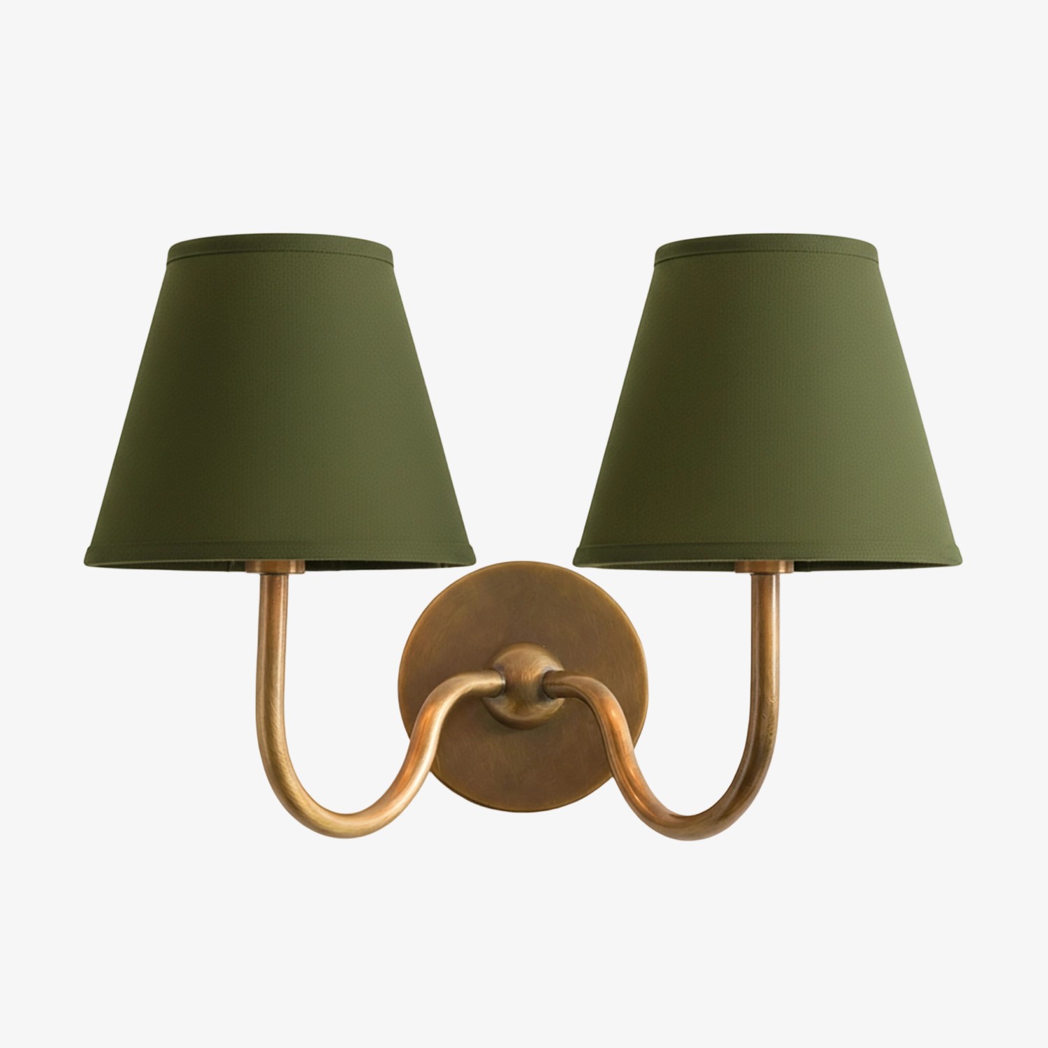 Luvora Vintage Wandlamp met Linnen Kap - Moderne Metalen Wandverlichting HL1594