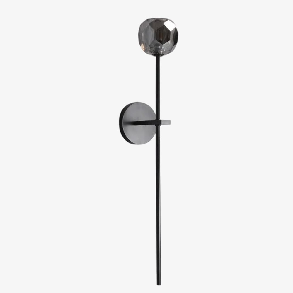 Luxe kristallen wandlamp - moderne wandlamp met messing frame HL1811